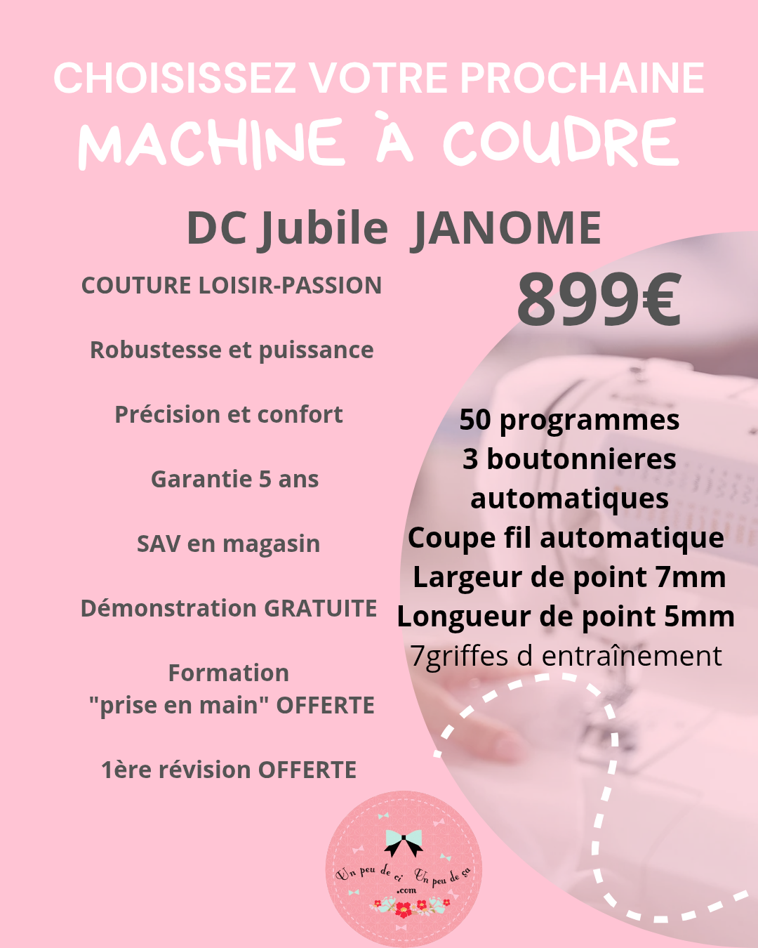 machine a coudre granville DC JUBILEE janome